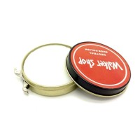 Premium Custom Logo Empty Cosmetic Wax Round Tin Container for Shoe Polish