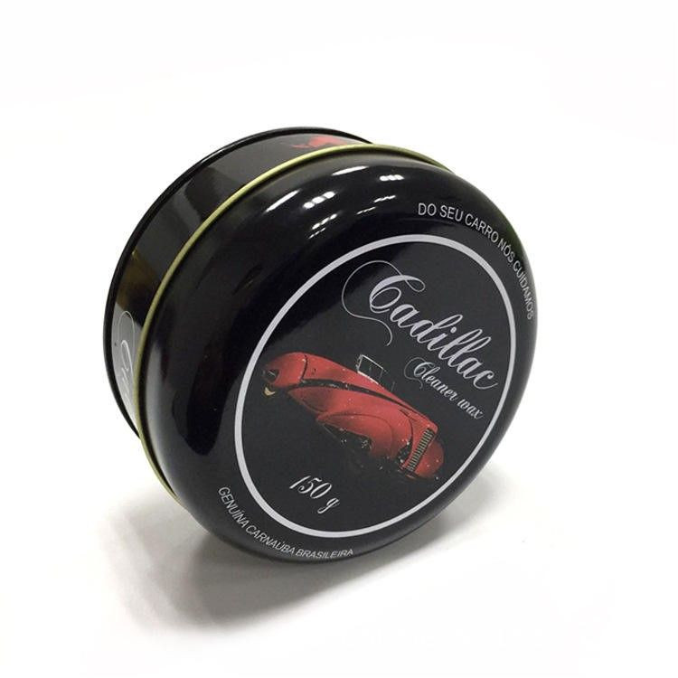 Round Soy Wax tin Solid Shoe Polish Car Wax Leather Shoes Cream Empty Metal Tin Box