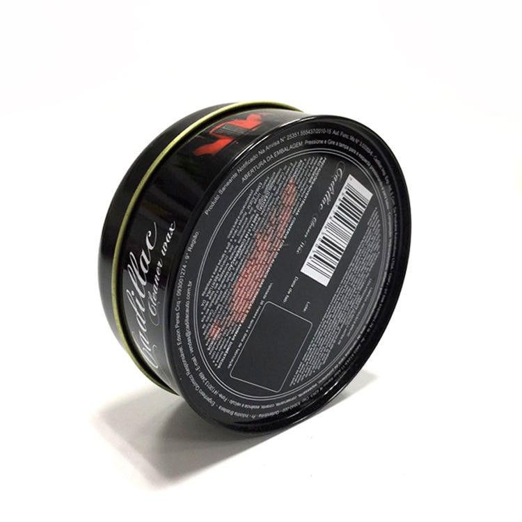 Round Soy Wax tin Solid Shoe Polish Car Wax Leather Shoes Cream Empty Metal Tin Box