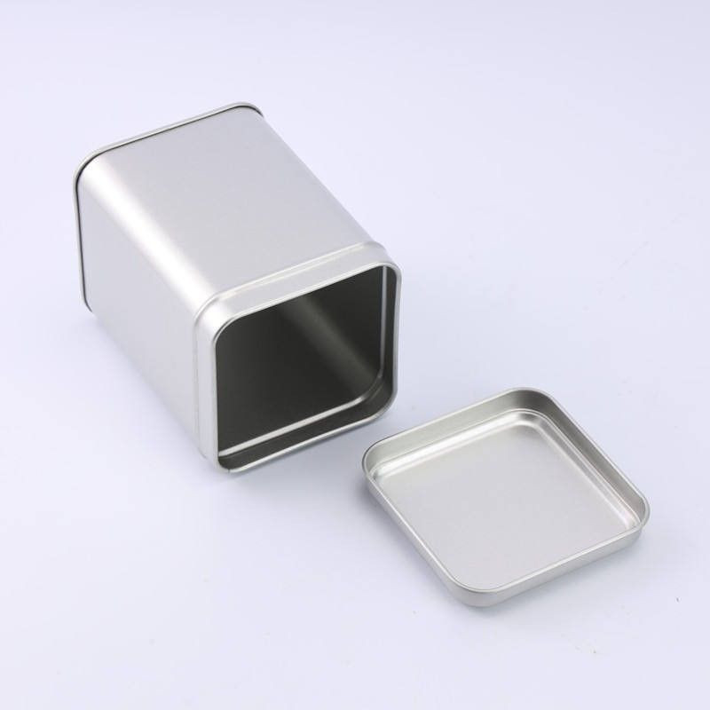 wholesale black square tea tin box tea container herbs and spices packing box